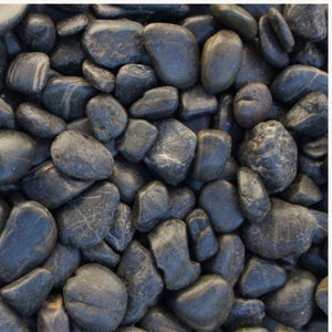Black Polished Pebbles 20kg Bag 20-30mm