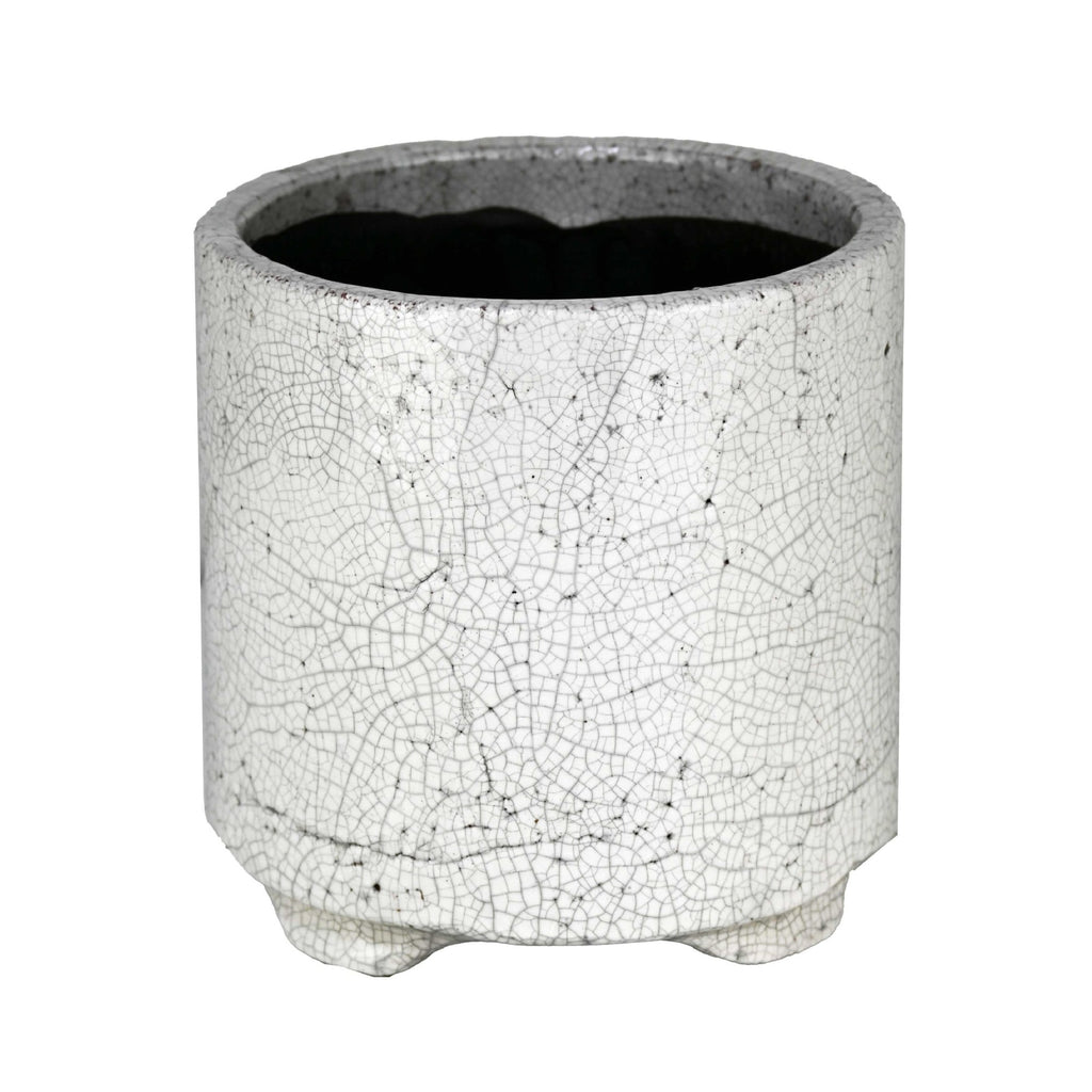 Tang Cylinder Pot White 22x21cm