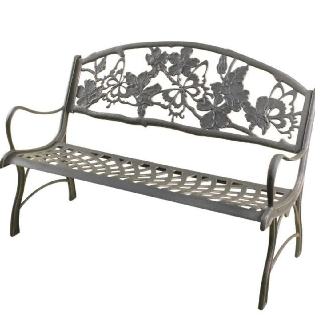 Cast Iron Bench-butterfly