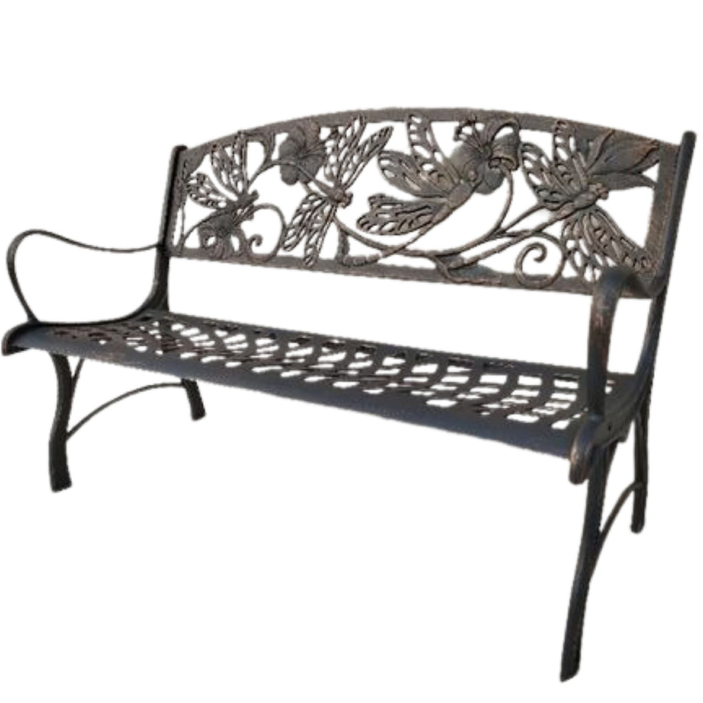 Cast Iron Bench-dragonfly