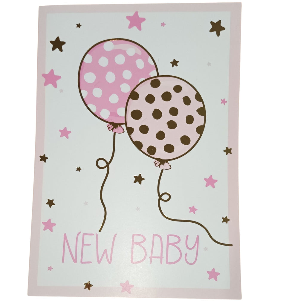 Card New Baby Pink