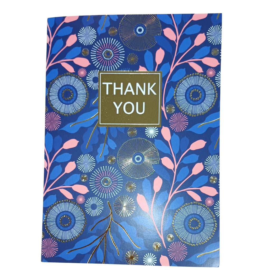 Card Thank You Dark Blue