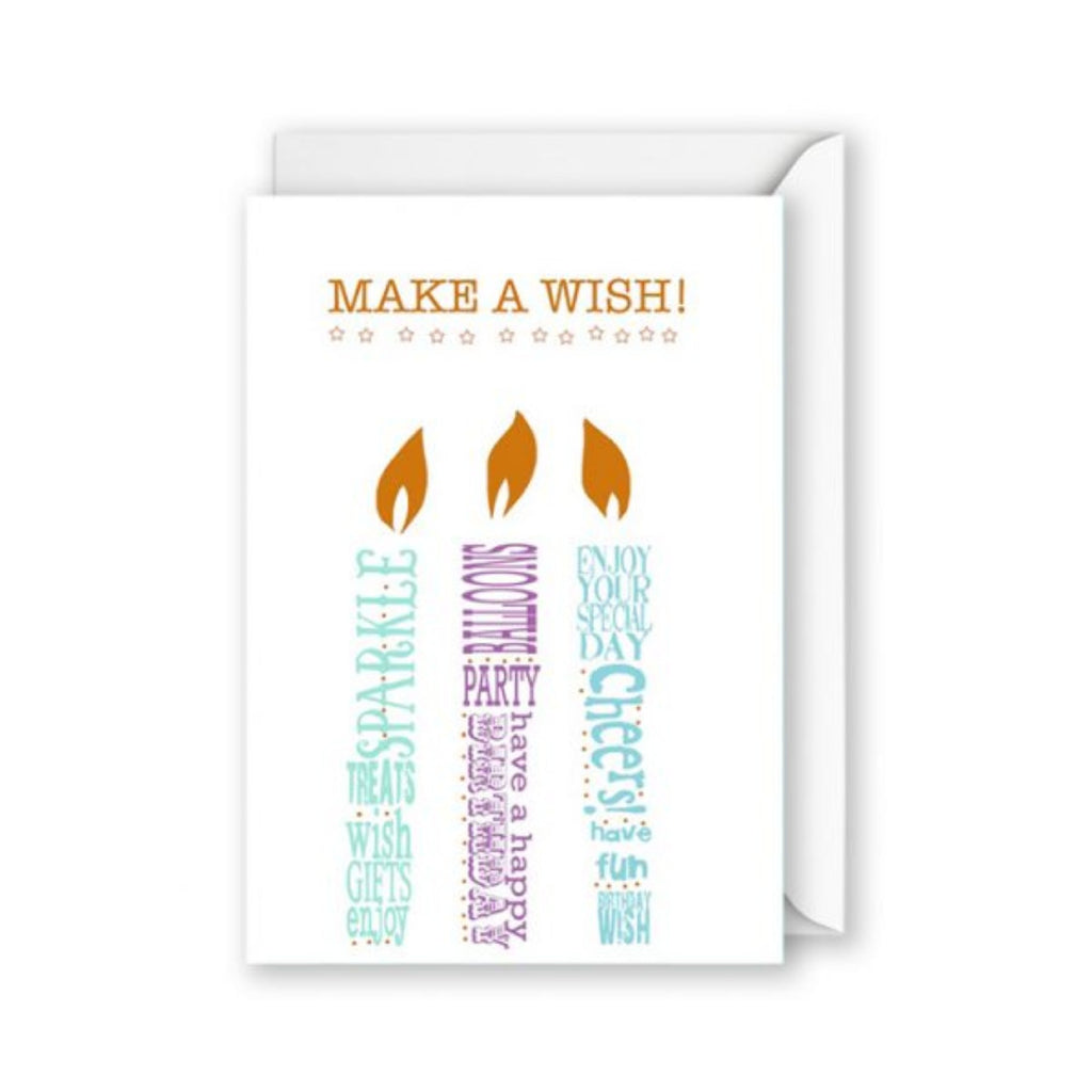Card Make A Wish Candles