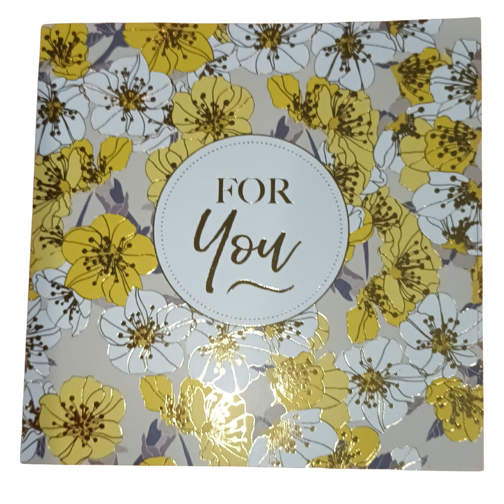 Card For You Flowers Yellow/white