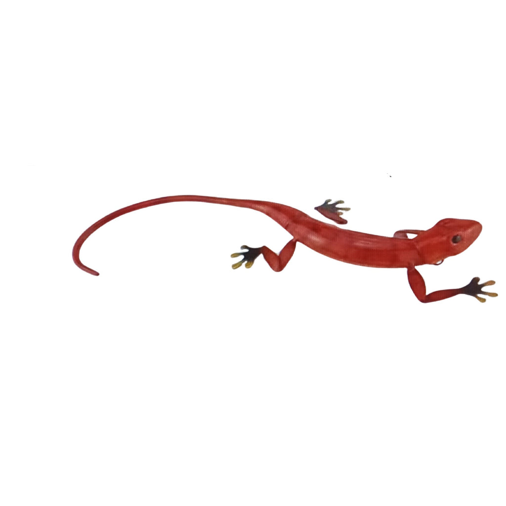 Small Red Metal Lizard