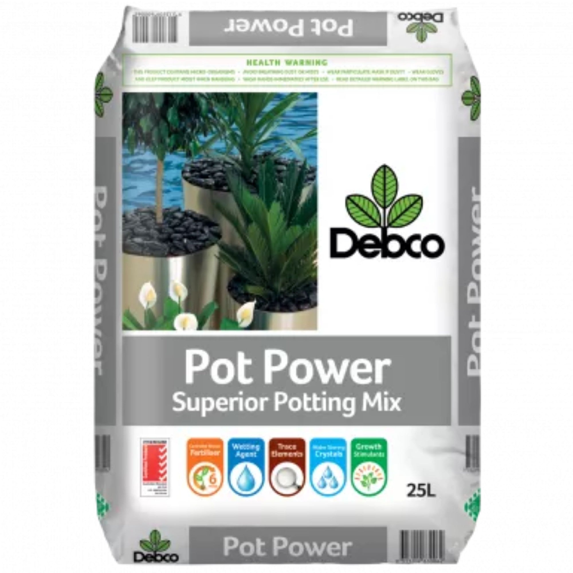 Debco Pot Power Potting Mix 25l