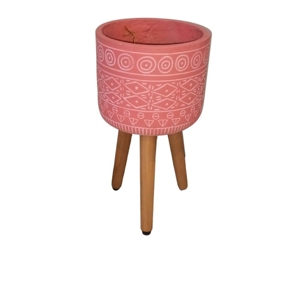 Fay Cylinder Pot Stand Pink Small