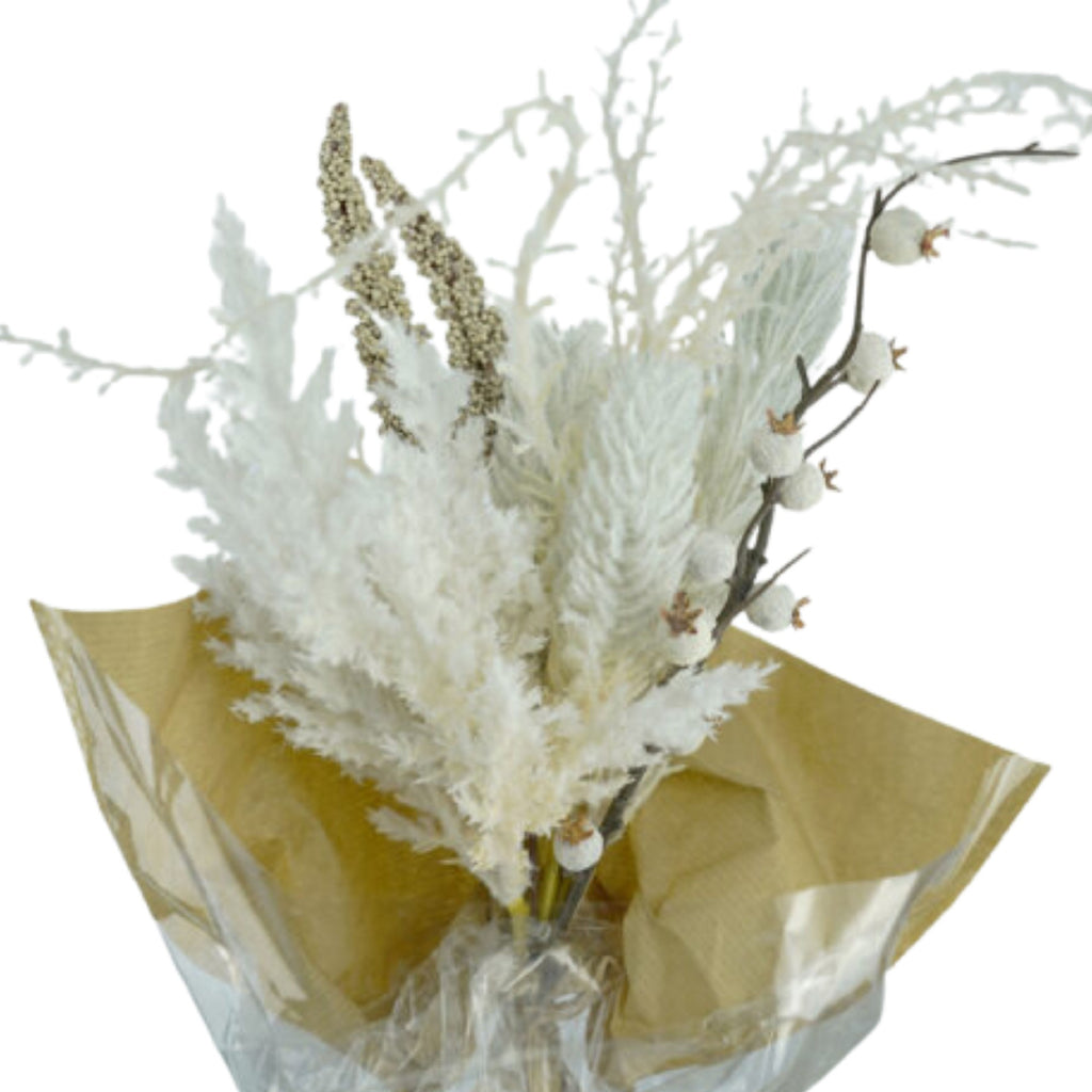 Dried Bouquet W/paper 55cm