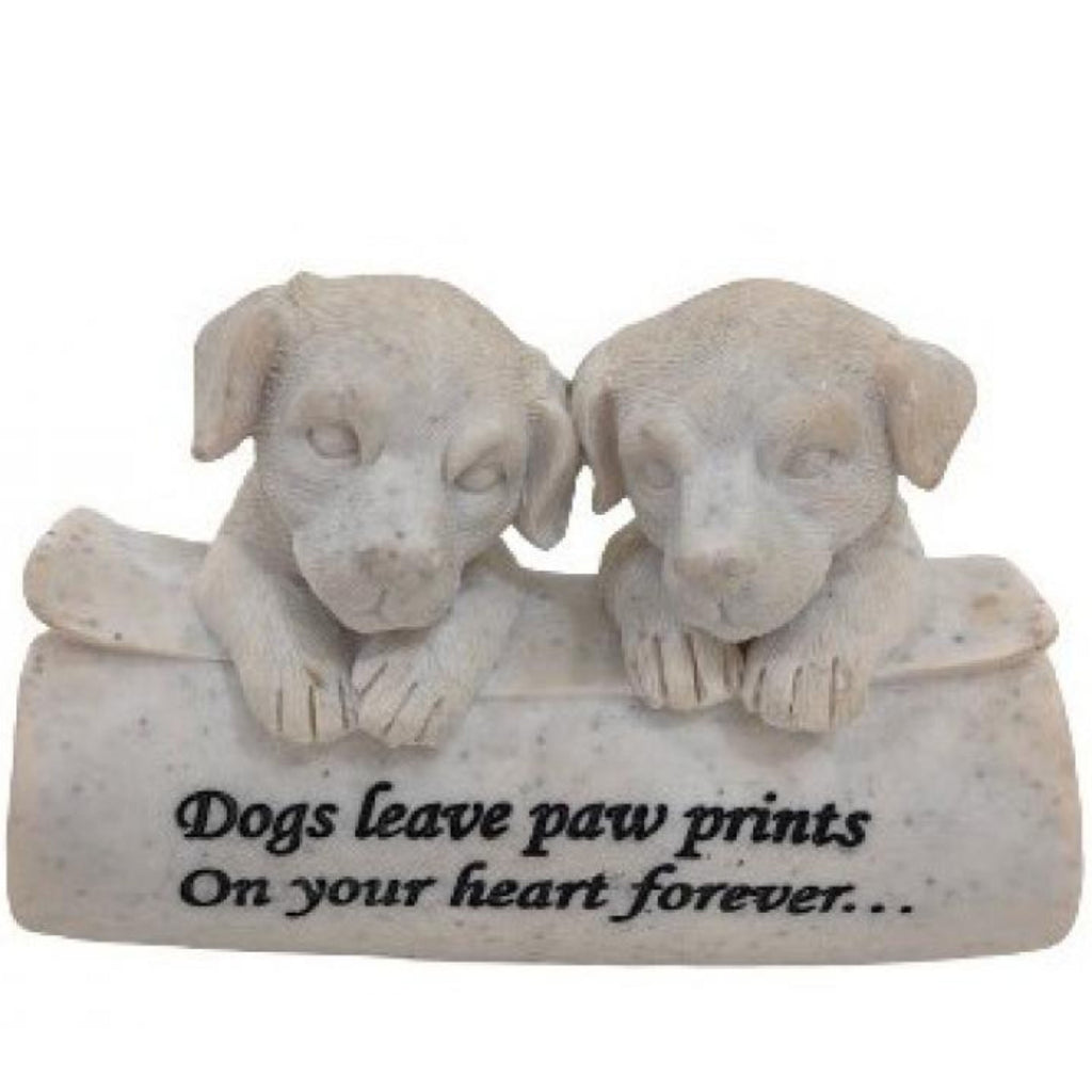 Two Dog Plaque-paw Prints