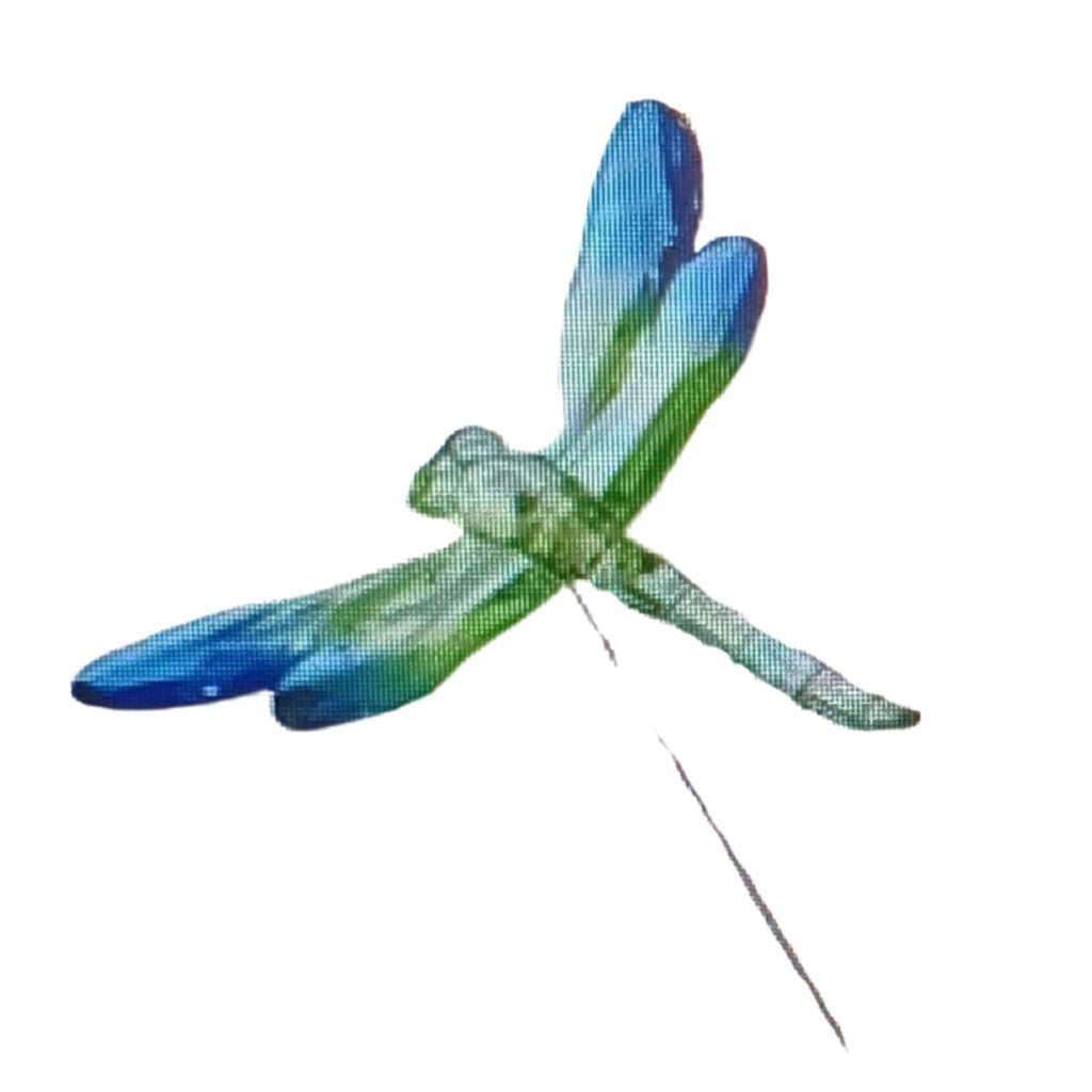Acrylic Crystal Dragonfly Stakes